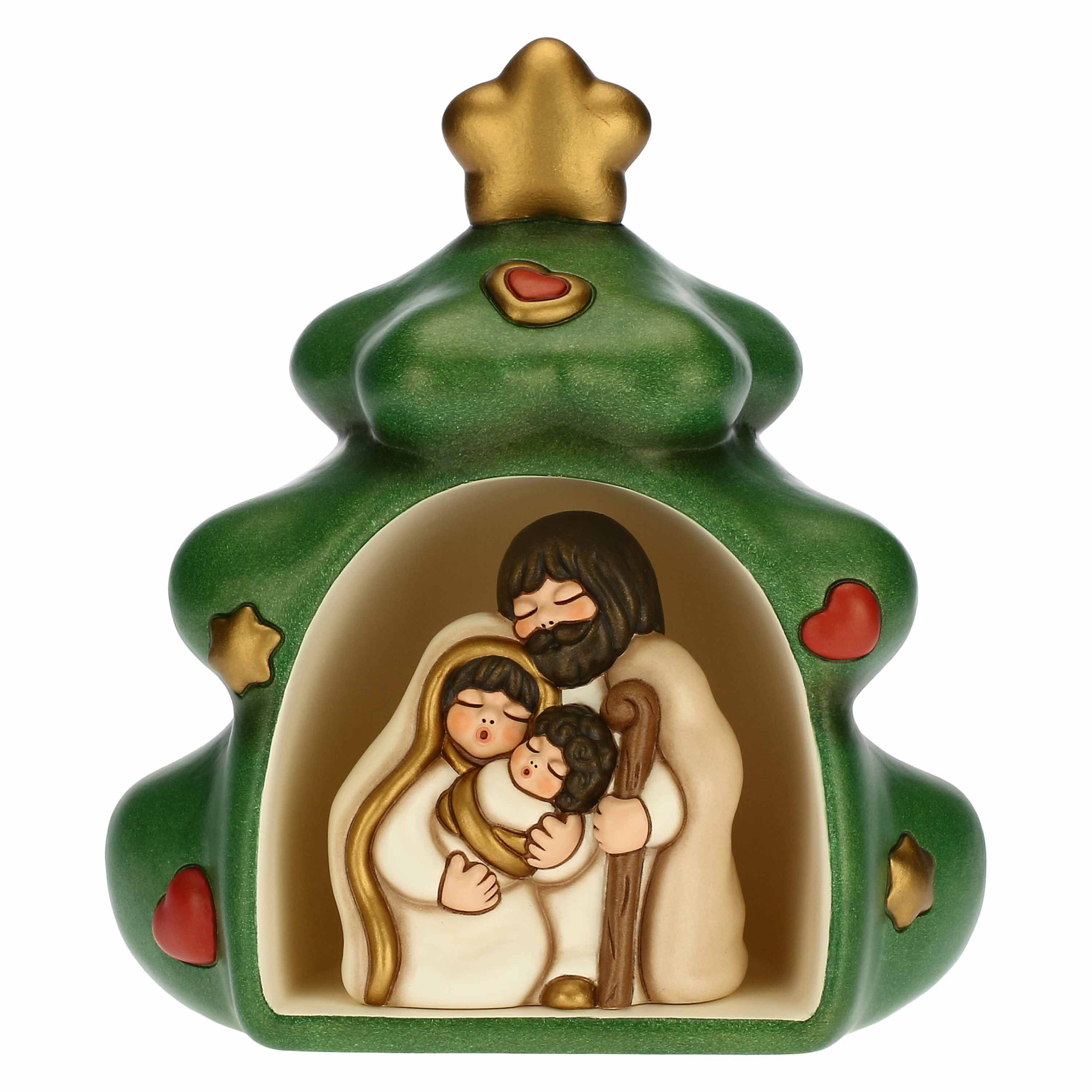 THUN® - Presepe Completo Set Capanna: Sacra Famiglia - Versione Rossa -  Statuine Presepe Classico - Ceramica - I Classici : : Casa e cucina