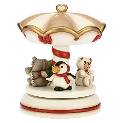Thun Natale.Thun Giostra Grande Amici Del Natale Elefante Pinguino Tartaruga E Teddy In Ceramica H 25 Cm Casalinda