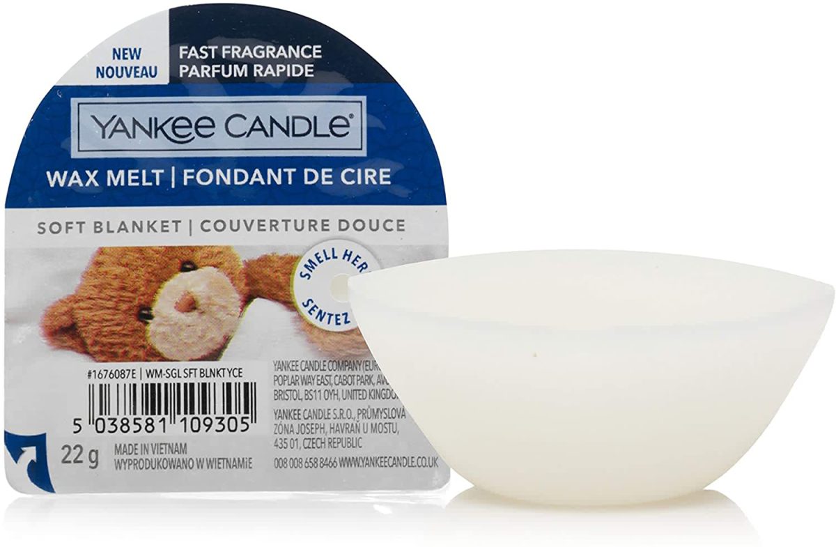 Yankee Candle cialde di cera profumate Wax Melt, Coperta morbida, Durata  della fragranza: fino a 8 ore
